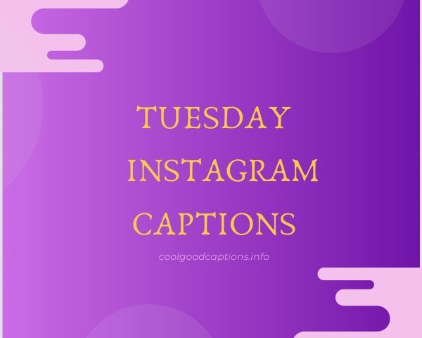 Tuesday Instagram Captions