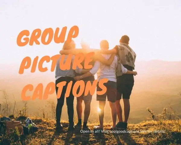 Group Picture Captions 