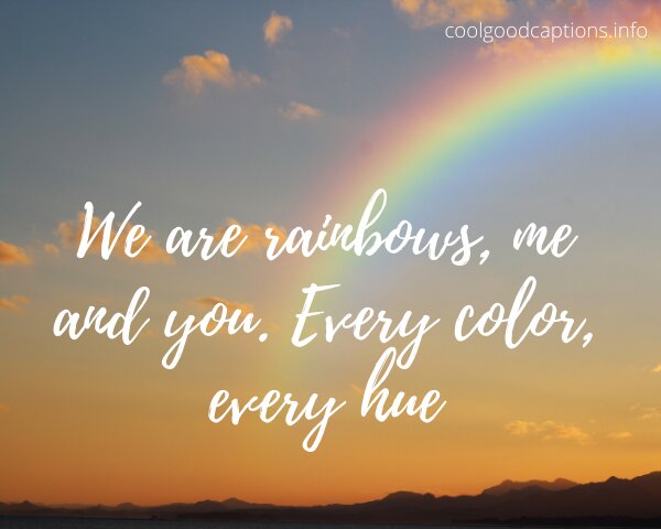 Rainbow Quotes Instagram