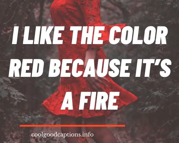 Red Dress Quotes For Instagram