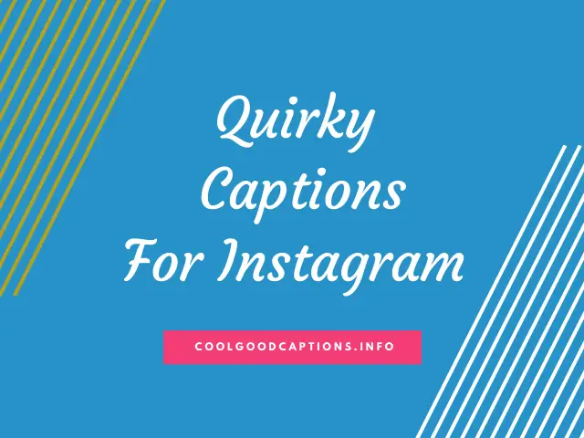 Quirky Captions For Instagram