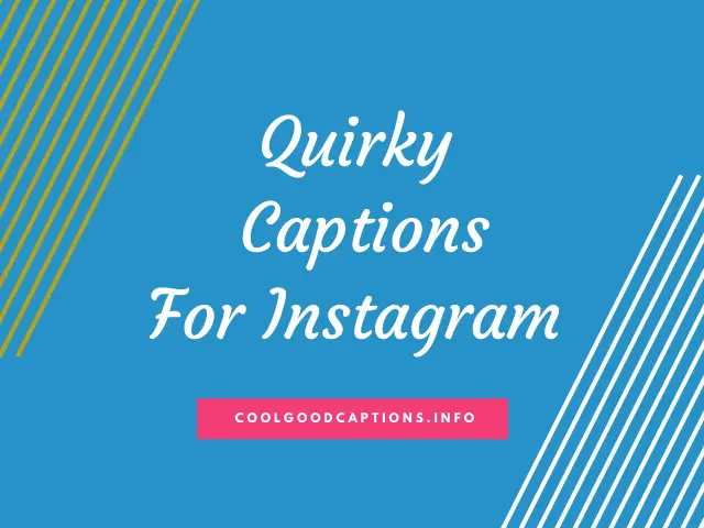 50+ Funny Quirky Captions for Instagram - CoolGoodCaptions