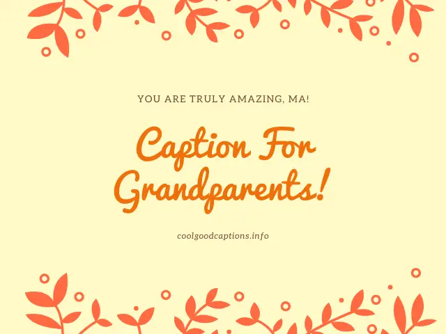 Caption For Grandparents