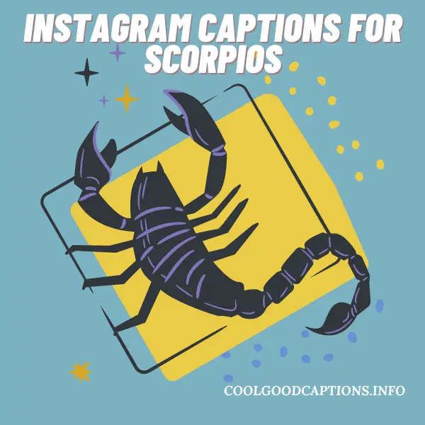 Instagram Captions For Scorpios