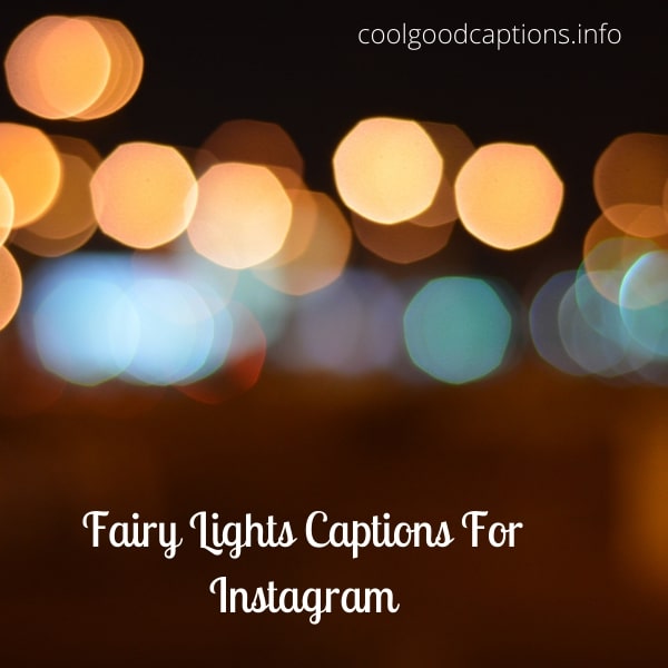 Fairy Lights Captions For Instagram