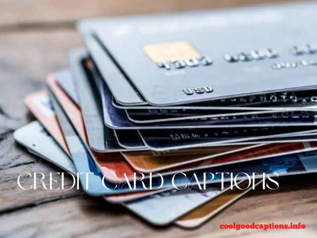 Best Credit Card Captions For Instagram about debt