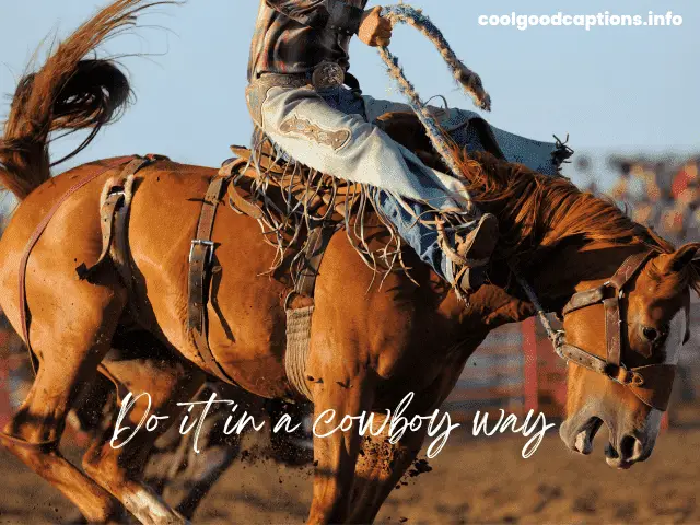 Cowboy Captions For Instagram