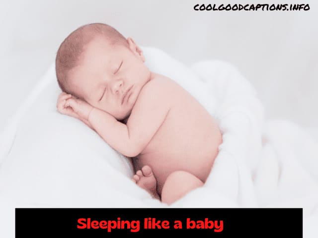 Baby Sleeping Caption