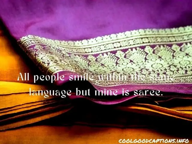 Beautiful Saree Quotes For Girls