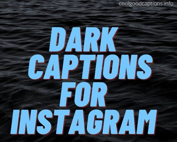 Dark Captions For Instagram