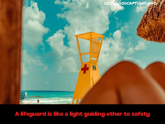 Lifeguard Captions for Sea Beach
