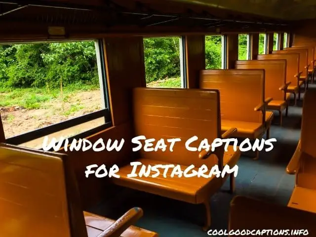 BEST Window Seat Captions for Travel photos