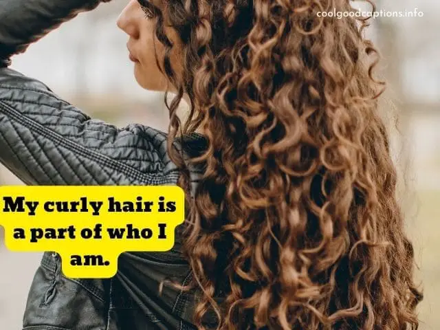 Caption For Curly Hair
