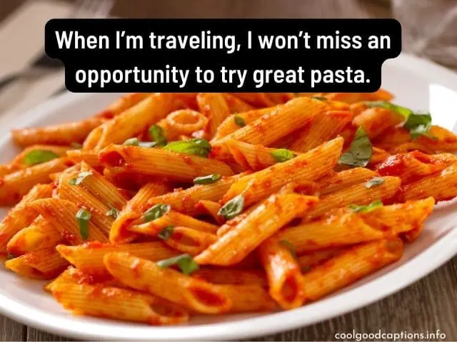 Clever Pasta Captions for Instagram