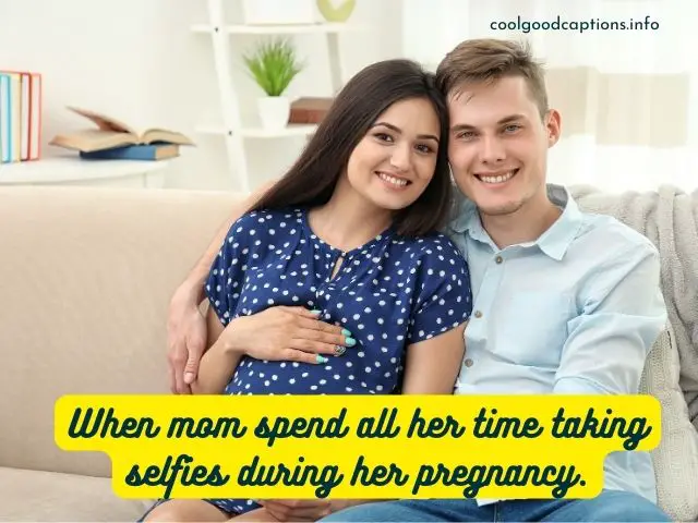Couple Maternity Photoshoot Captions Funny