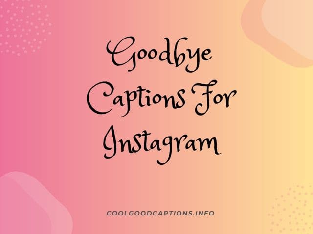 Goodbye Captions for Instagram