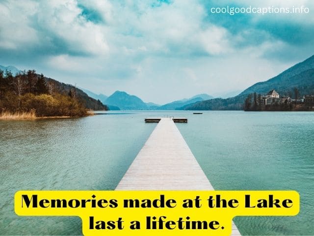 Lake Puns For Instagram Captions