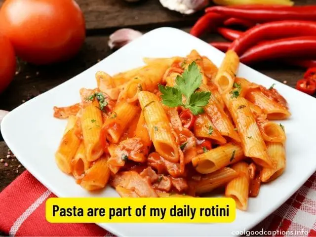 Pasta Captions For Instagram