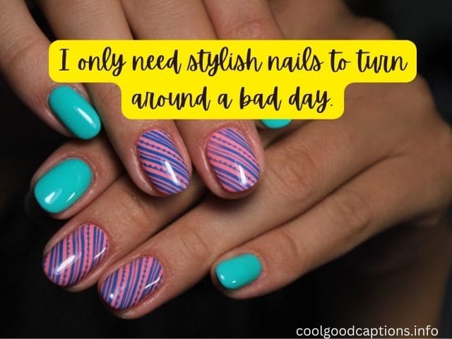 Stylish Nail Captions for Instagram